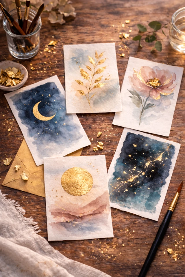 Exclusive Bonus: Gold Leaf Mini Painting Guide